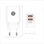 Tech One Tech Cargador de Pared TEC2403 con 2xUSB y Cable USB-C Blanco